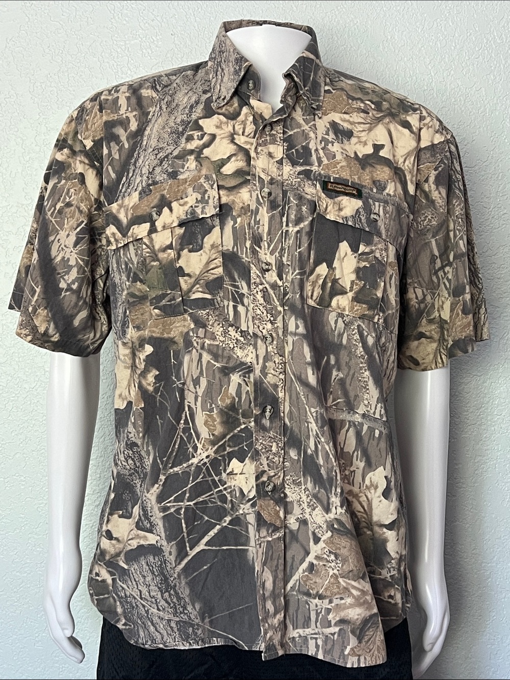 Remington Camo Hunting Shirt Button Down Outdoor Fishing Mens Large